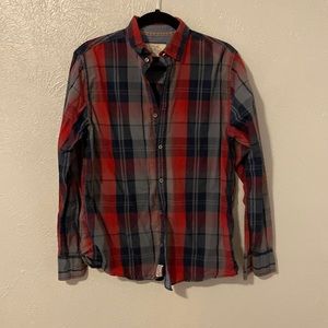 Flag and Anthem button down shirt